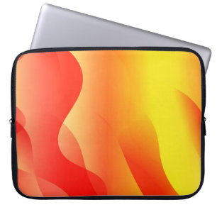 Geometrische Wellenform mit abstrakter glurrer Abs Laptopschutzhülle