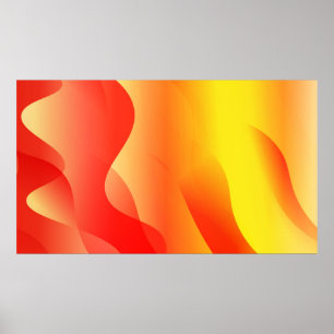 Geometrische Wellenform mit abstrakter glurrer Abs Poster