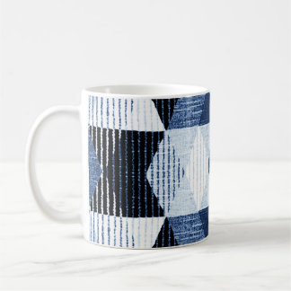 Geometrische Wiederholung: Texturierter Hintergrun Kaffeetasse