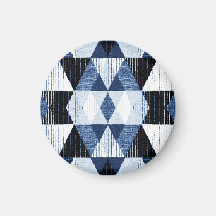 Geometrische Wiederholung: Texturierter Hintergrun Magnet