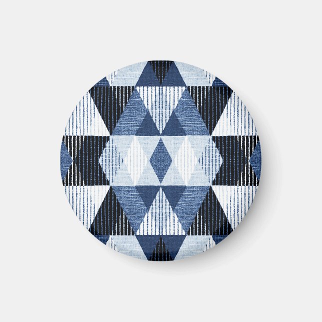 Geometrische Wiederholung: Texturierter Hintergrun Magnet (Vorne)