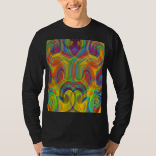 GEOMETRISCHE WIRBEL FARBENFROHE KUNST ABSTRAKTES T T-Shirt