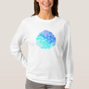 Geometrische Wolken T-Shirt