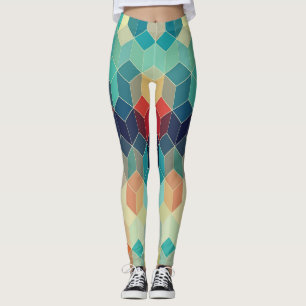 geometrische Würfel des Hipsters: Hintergrund des Leggings