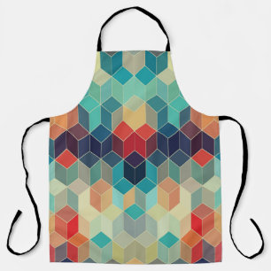 geometrische Würfel des Hipsters: Hintergrund des Schürze