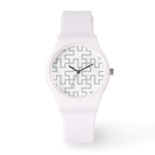 Geometrischer abstrakter Boden-Entwurf Armbanduhr