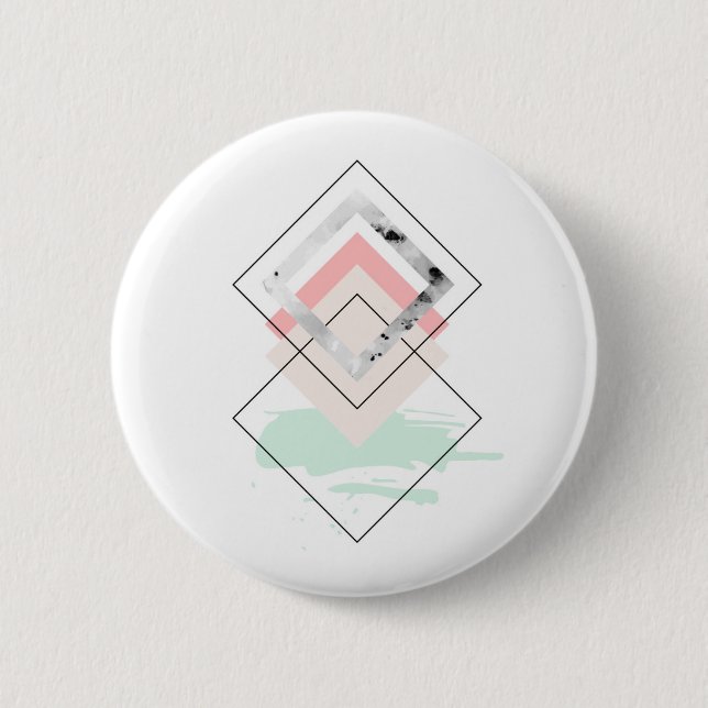 Geometrischer abstrakter Entwurf Button (Vorderseite)