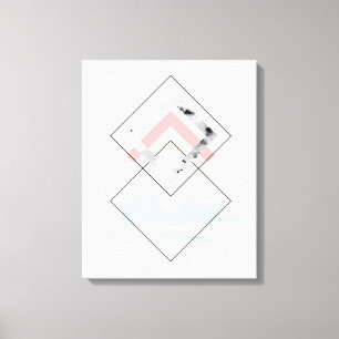 Geometrischer abstrakter Entwurf Leinwanddruck