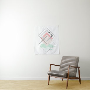 Geometrischer abstrakter Entwurf Wandteppich