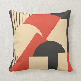 Geometrischer abstrakter Kunst-Deko Brei-oben Kissen