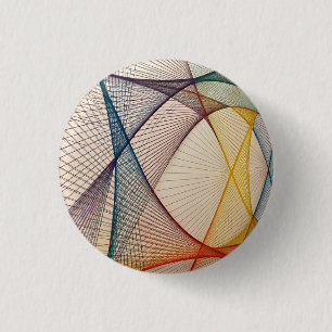 Geometrischer abstrakter Pinback-Button Button