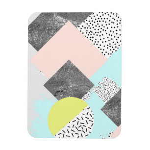 Geometrischer abstrakter Scandi Entwurf Magnet