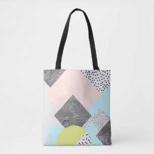 Geometrischer abstrakter Scandi Entwurf Tasche