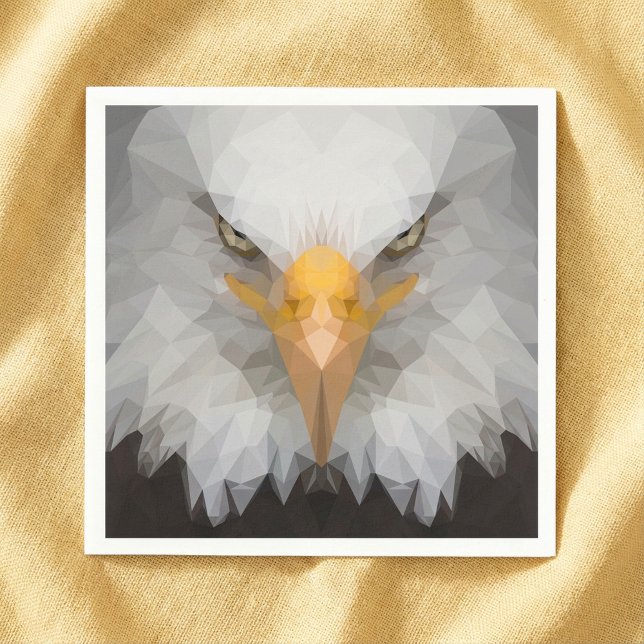 Geometrischer Adler Serviette (Geometric eagle paper napkins.)