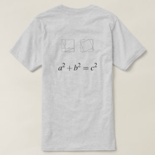 Geometrischer Beweis des pythagoräischen Theorems T-Shirt