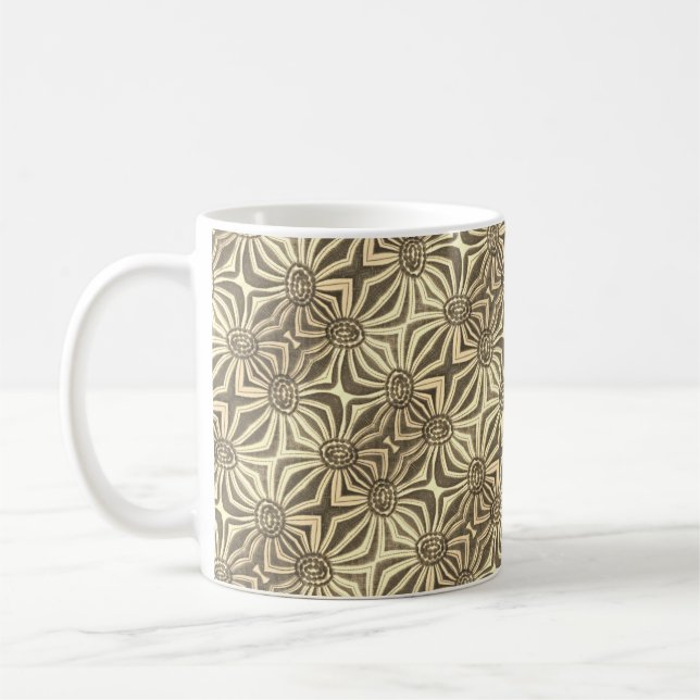 Geometrischer BlumenSchmutz | durch StellaSays Kaffeetasse (Links)