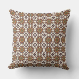 Geometrischer Brauner Kreis Wunder Kissen