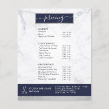 Geometrischer Chic Silver Scissors Marmorhaar Styl