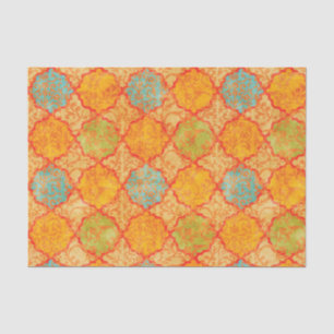 Geometrischer Damast Seidenpapier
