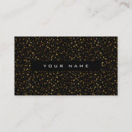 Geometrischer dreieckiger Glitzer Golden Black Vip Visitenkarte
