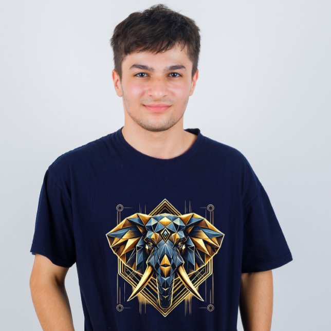 geometrischer Elefant-T - Shirt (Von Creator hochgeladen)