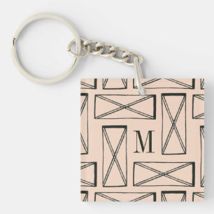 Geometrischer Entwurf des Monogramm-  des Schlüsselanhänger