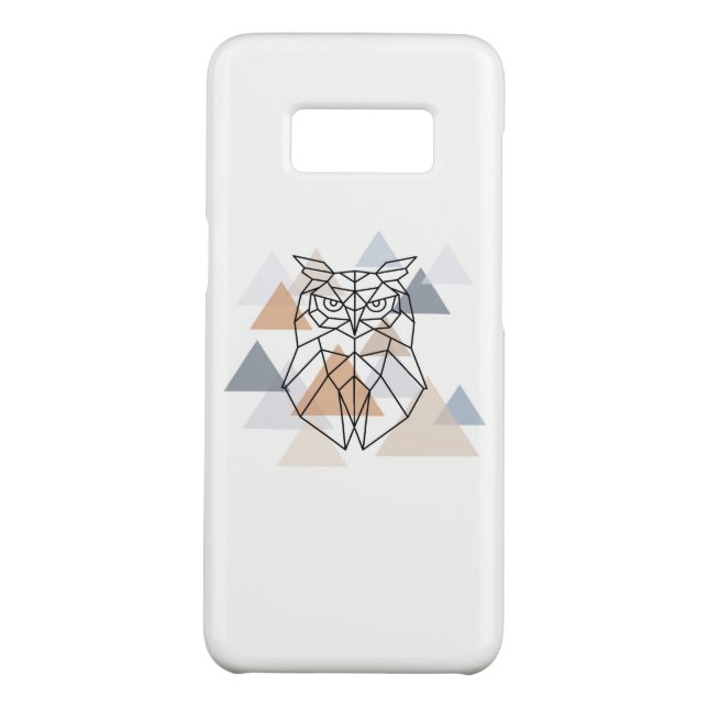 Geometrischer Eulen-Entwurf Case-Mate Samsung Galaxy Hülle (Rückseite)