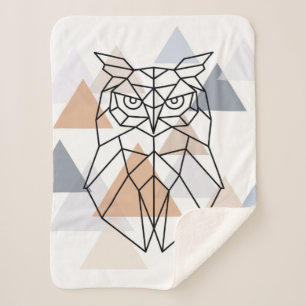Geometrischer Eulen-Entwurf Sherpadecke