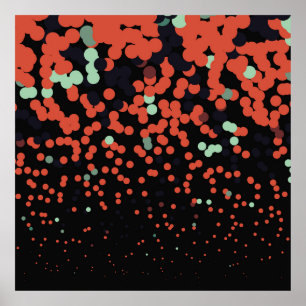 Geometrischer, farbiger Vintager Hintergrund. Abst Poster