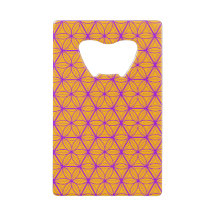Geometrischer Flower of Life Kreditkarten Flaschen