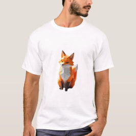 Geometrischer Fox-T - Shirt