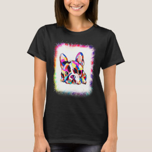 Geometrischer Französischer Bulldogge Junge Mädche T-Shirt