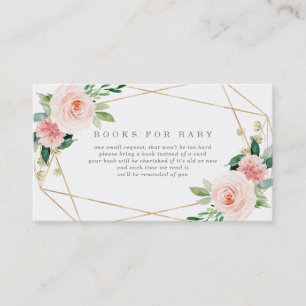 Geometrischer Frühlings-Romance Bücher für Visitenkarte