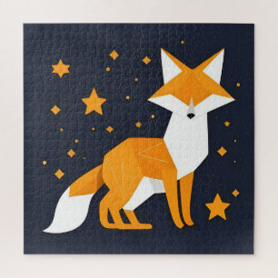 Geometrischer Fuchs Geschenk für Tierliebhaber