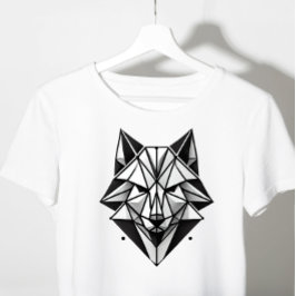 geometrischer Fuchs-T - Shirt