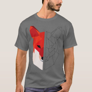 Geometrischer Fuchs T-Shirt