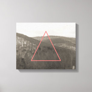 Geometrischer Gebirgszug Leinwanddruck
