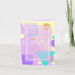 Geometrischer gelber Druck Feiertagskarte