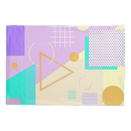 Geometrischer gelber Druck Kissenbezug