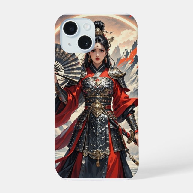 Geometrischer Glamour: Kühne Muster für Luxusräume iPhone 15 Hülle (Rückseite)
