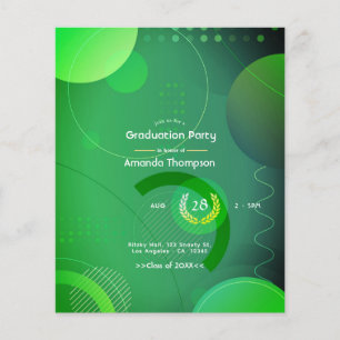 Geometrischer Glanz-Abschlussfeier Flyer