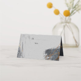 Geometrischer Glitzer aus Marmor Platzkarte
