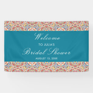 Geometrischer Glitzernder Metallischer Luxus Braut Banner