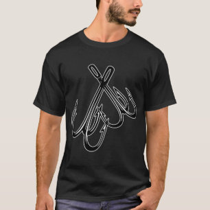 Geometrischer Goldfisch Rot T-Shirt