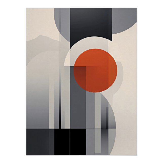 Geometrischer Gradient Poster (Vorderseite)