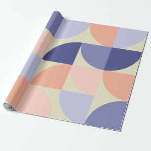 Geometrischer grafischer Entwurf formt lila und Geschenkpapier