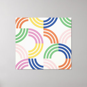 Geometrischer Hintergrund der gerasteten Kurven Leinwanddruck