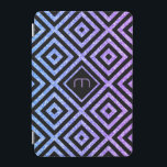 Geometrischer Hintergrund des Glitzer Blau bis Ros iPad Mini Hülle<br><div class="desc">Elegantes modernes,  geometrisches,  nahtloses Muster über den Farbverlauf des Glitzer von blau bis rosa. Benutzerdefiniert und optional mit schwarzem Quadrat.</div>