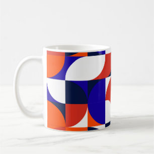 Geometrischer Hintergrund Moderne und lebendige Co Kaffeetasse