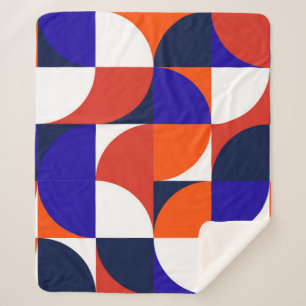Geometrischer Hintergrund Moderne und lebendige Co Sherpadecke